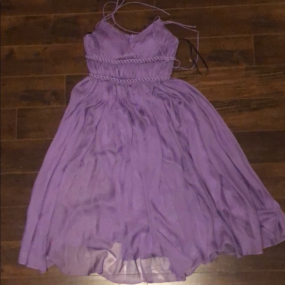 Beautiful flowy chiffon purple cocktail dress - Picture 1 of 4